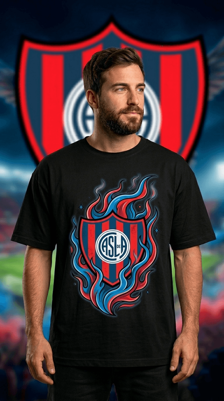 remera oversize unisex flama